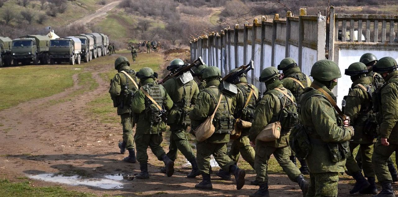 Militärbasis in Perewalne / Krim Krise 2014