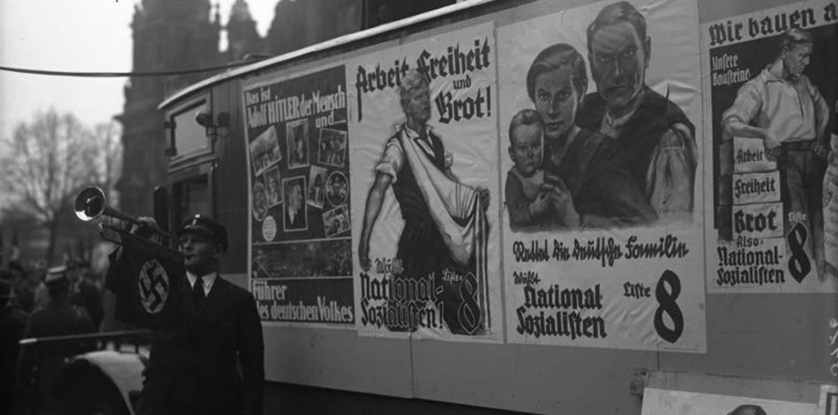 Wahlplakate zur preußischen Landtagswahl 1932