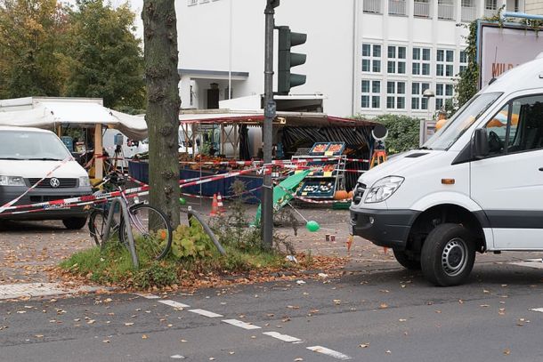 Tatort des Attentat auf Henriette Reker