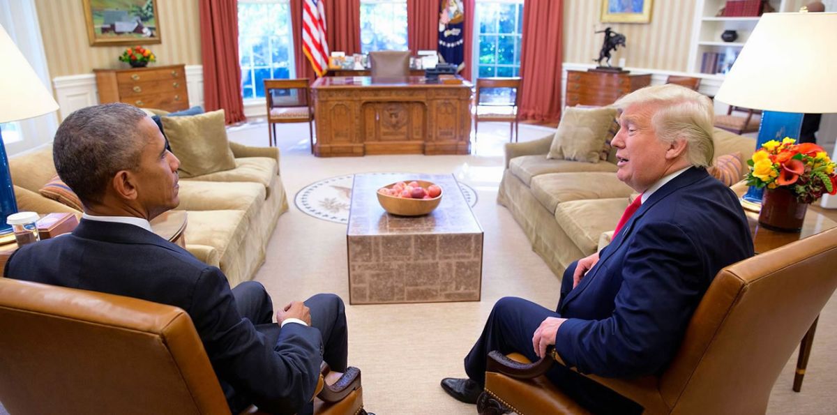 Barack Obama und Donald Trump