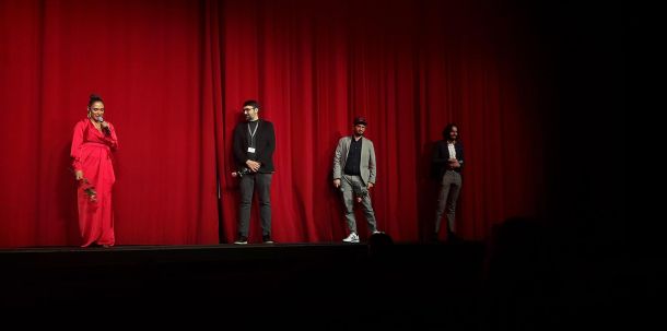 Film-Crew bei der Premiere des Films "El reino de dios" - Berlinale 2022
